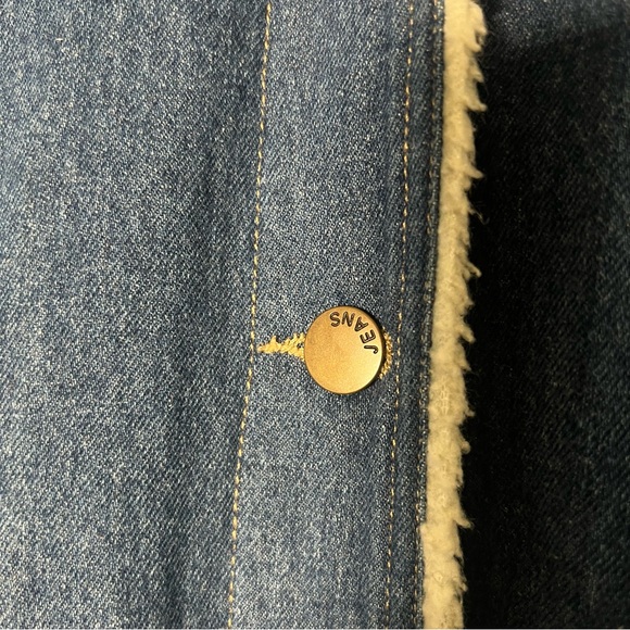 🐈⬛Cat Denim Sherpa Lined Embroidered Coat - Picture 9 of 16